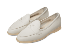 Stride Penny Loafers in Blanc Casse Moorland Calf with Natural Sole