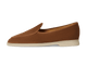Stride Loafers in Caramel Glove Suede with Natural Sole