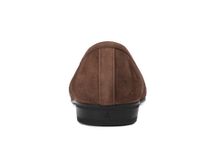Sagan Rubber Tassel Loafers in Deep Taupe Asteria Suede