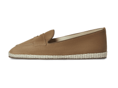Calvi Slippers in Noix Brown Luxe Suede and Gros Grain
