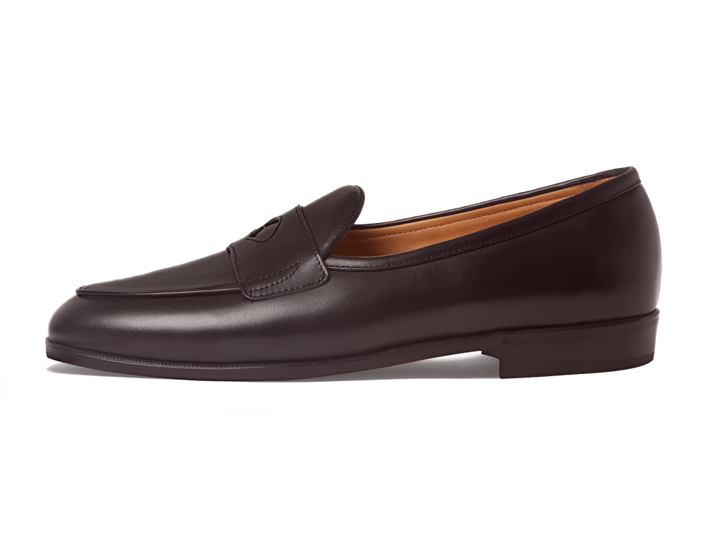 Grand Fleurus Penny Loafers in Dark Brown Noble Calf