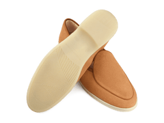 Stride Loafers in Casaque Glove Suede Natural Sole