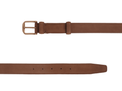 Sagan Belt Gold Buckle in Sandy Grey Nubuck