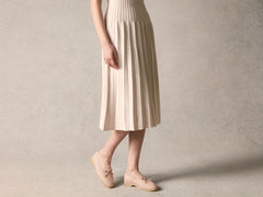 Stride String Loafers in Angel Powder Raffia with Natural Sole