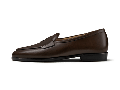 Grand Fleurus Penny Loafers in Black Noble Calf