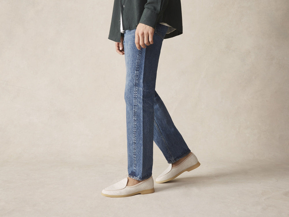 Stride Loafers in Linen Merlinen