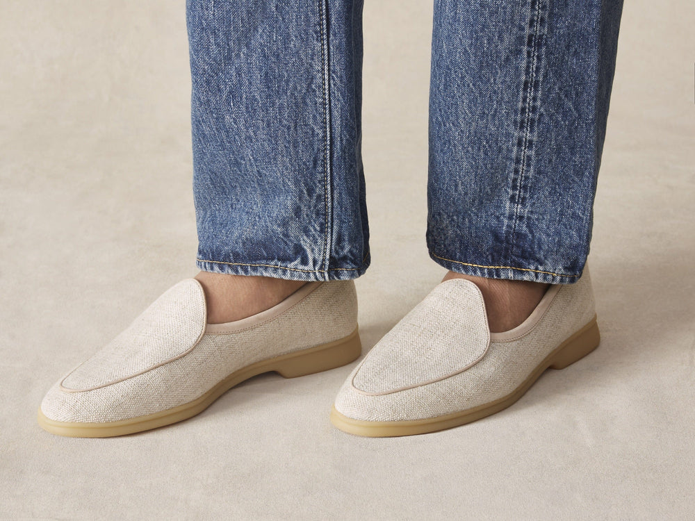 Stride Loafers in Linen Merlinen