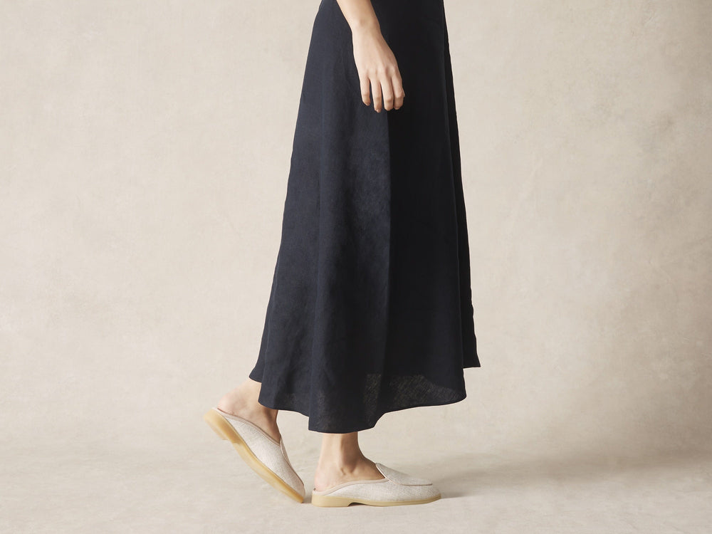 Stride Mule Loafers in Linen Merlinen