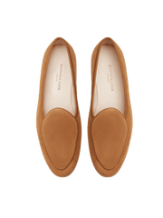 Stride Loafers in Casaque Glove Suede Natural Sole